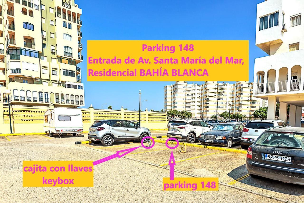 Ocean View Beach Apartment With Pool & Balconies إل بويرتو دي سانتا ماريا المظهر الخارجي الصورة